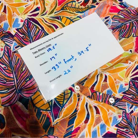 C & C CALIFORNIA Tropical Leaf Patterned Overshirt, Dress, Swimsuit Cover Up S - Picture 10 of 12